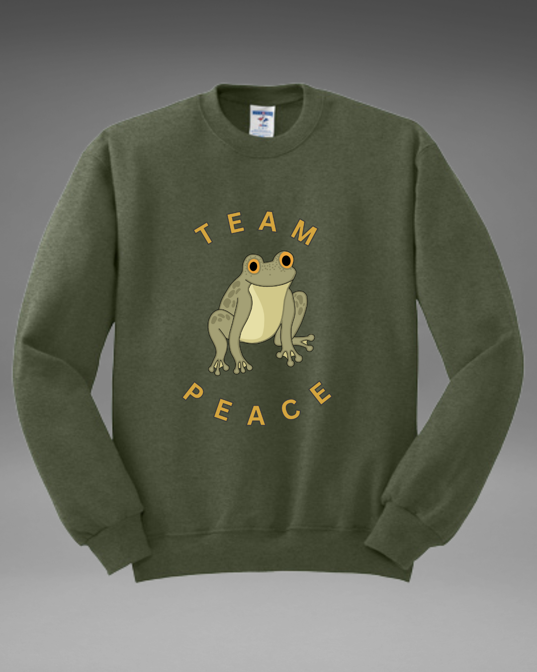 Team Peace Frog Crewneck