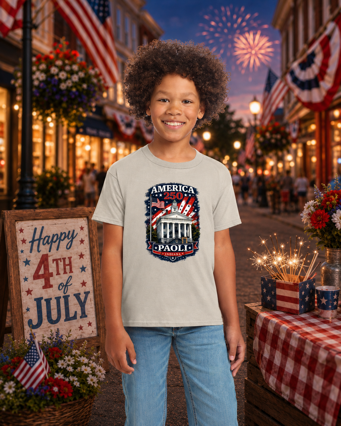 America 250 – Paoli Indiana Youth Celebration Tee