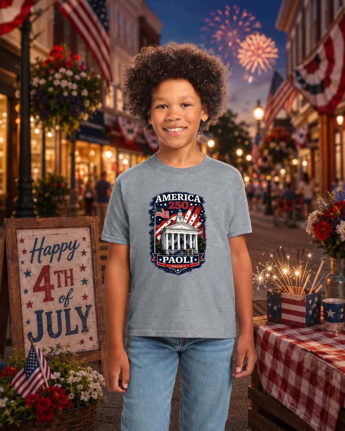 America 250 – Paoli Indiana Youth Celebration Tee