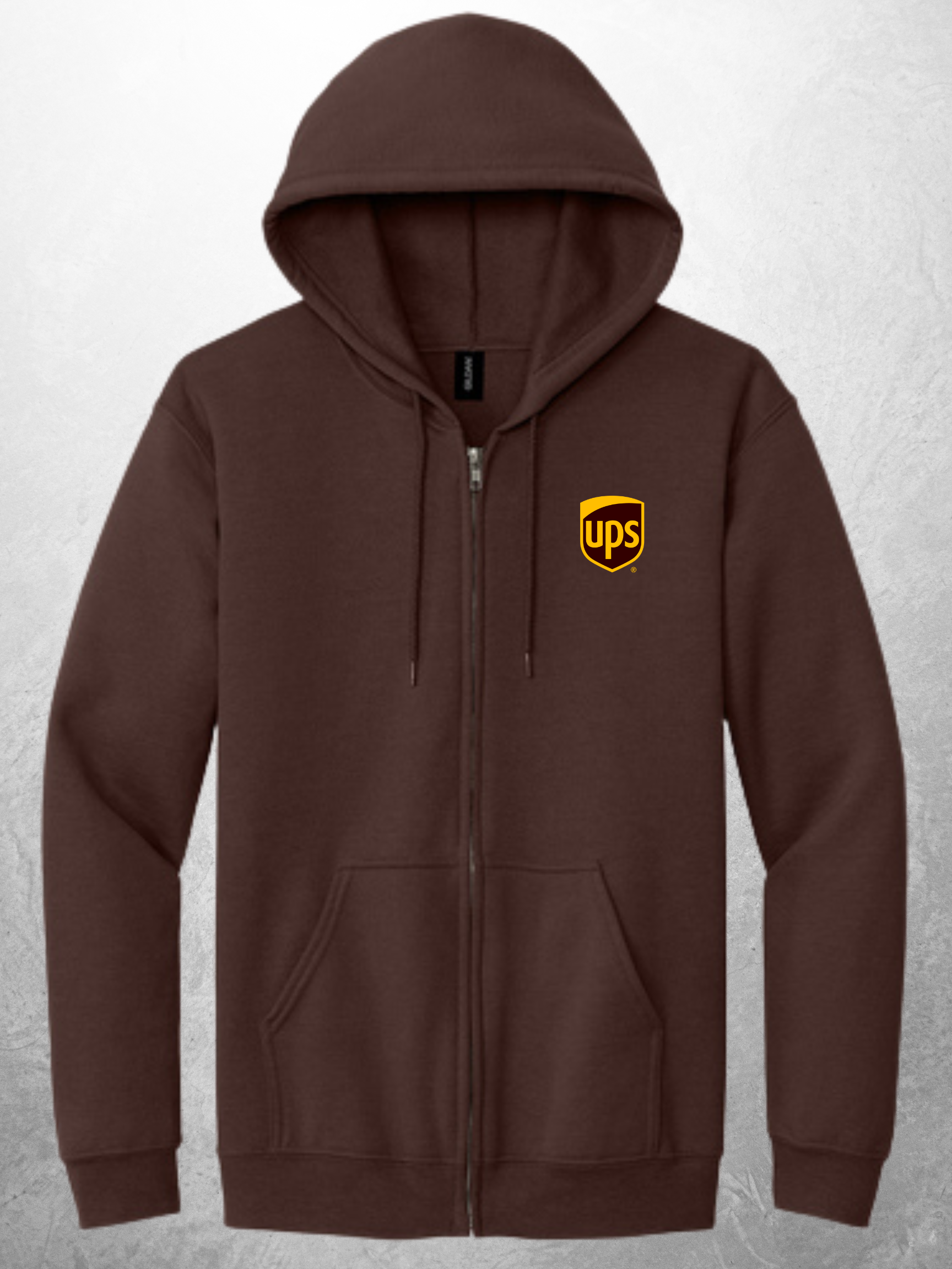 Gildan UPS Zip Up Hoodie