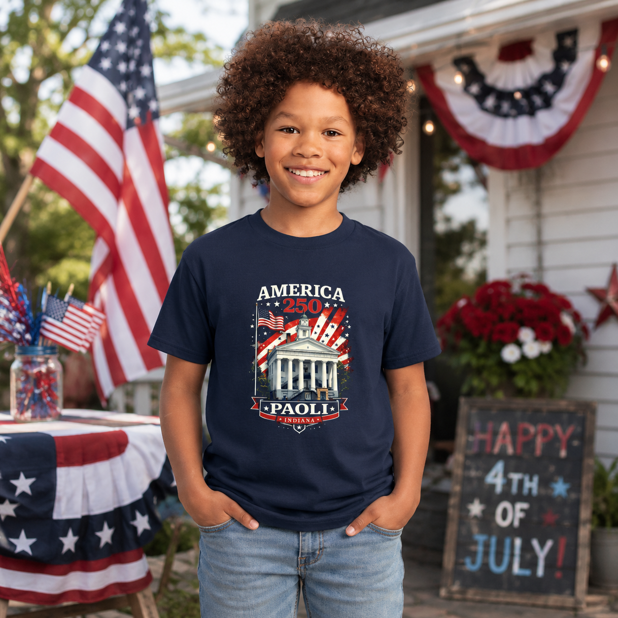 America 250 – Paoli Indiana Youth Celebration Tee